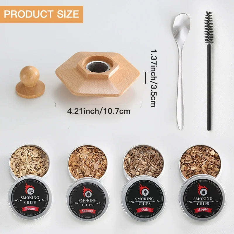 Wooden Smoker Cocktail Smoker Kit
