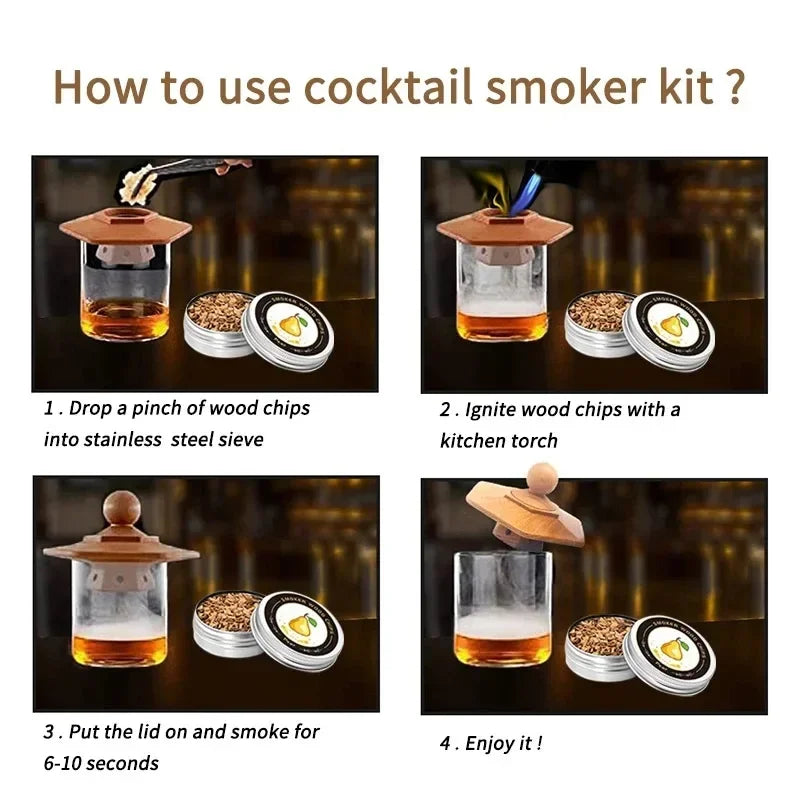 Wooden Smoker Cocktail Smoker Kit